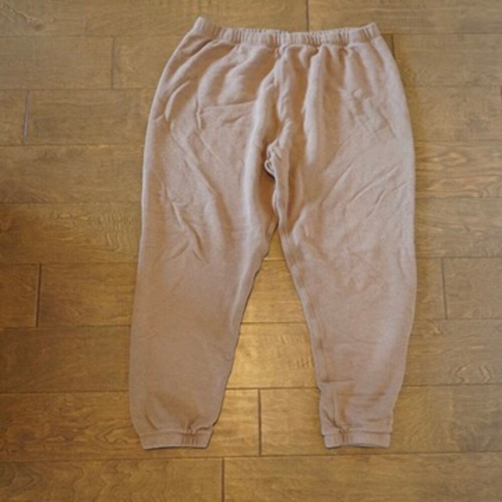 Jenni Kayne Saturday Sweatpants Womens XL Tan Cotton Blend Jogger Pants